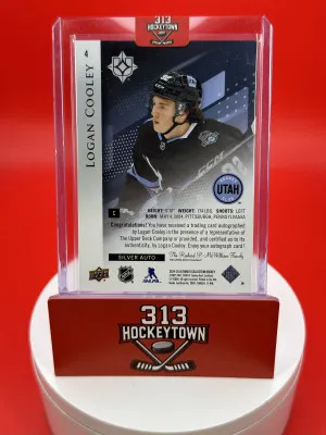 2024-25 Upper Deck Ultimate Collection Logan Cooley Auto Utah back